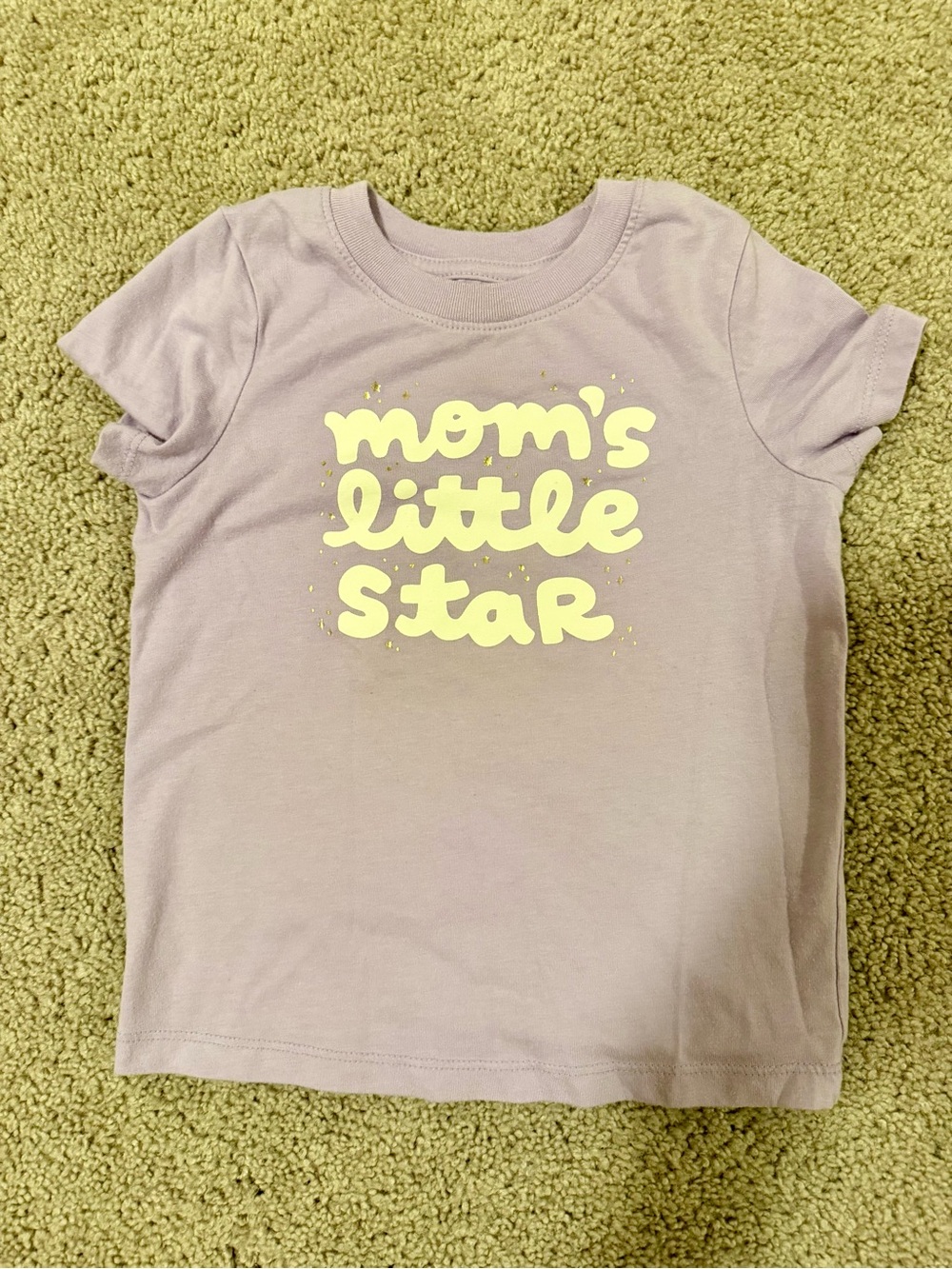 Cat & Jack Lavender 'Mom's Little Star' Graphic Tee